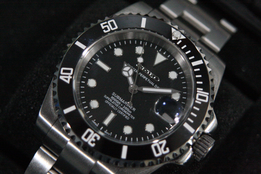 Black Submariner – 40mm Automatic Diver | NH35 | Ceramic Bezel