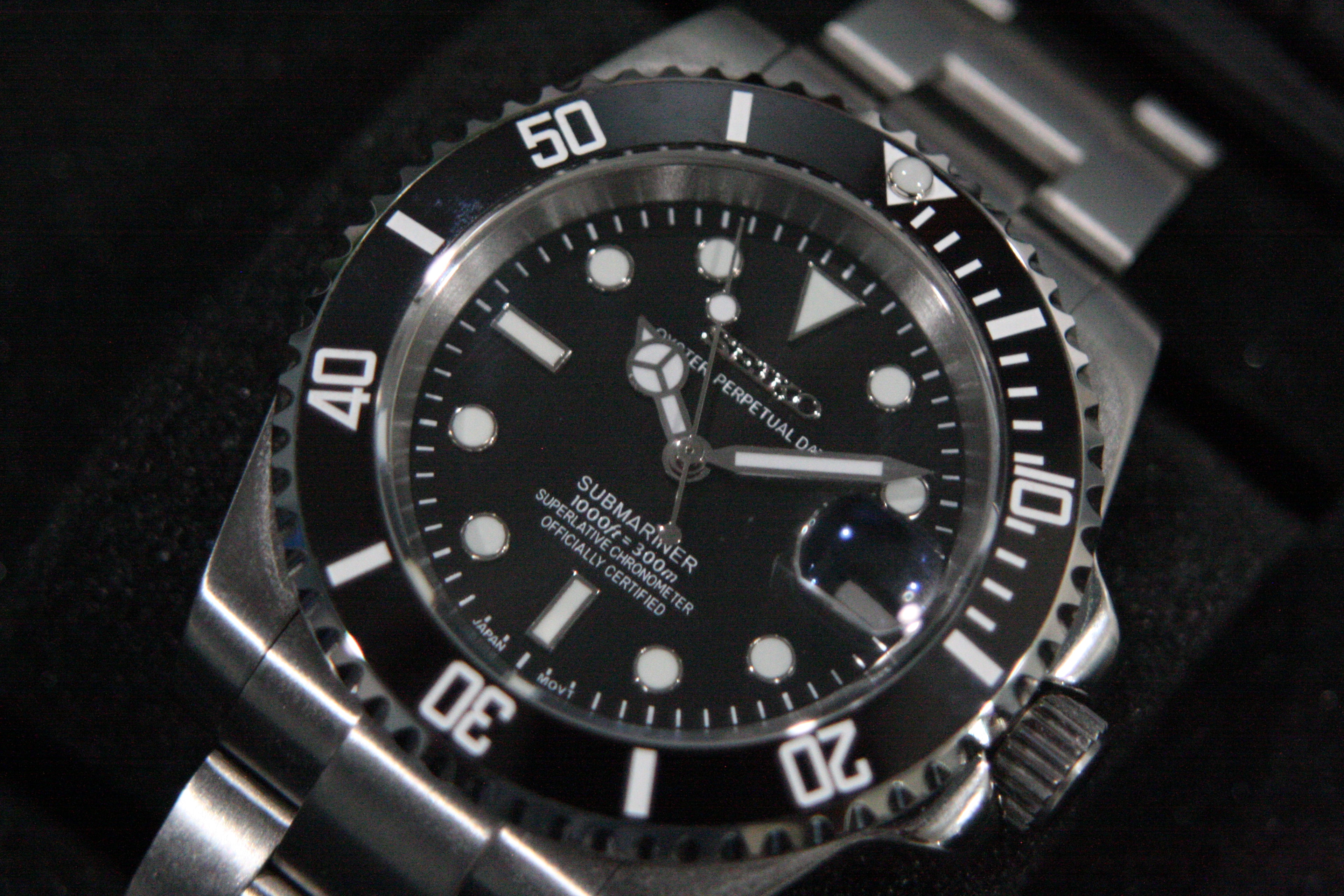 Black Submariner – 40mm Automatic Diver | NH35 | Ceramic Bezel