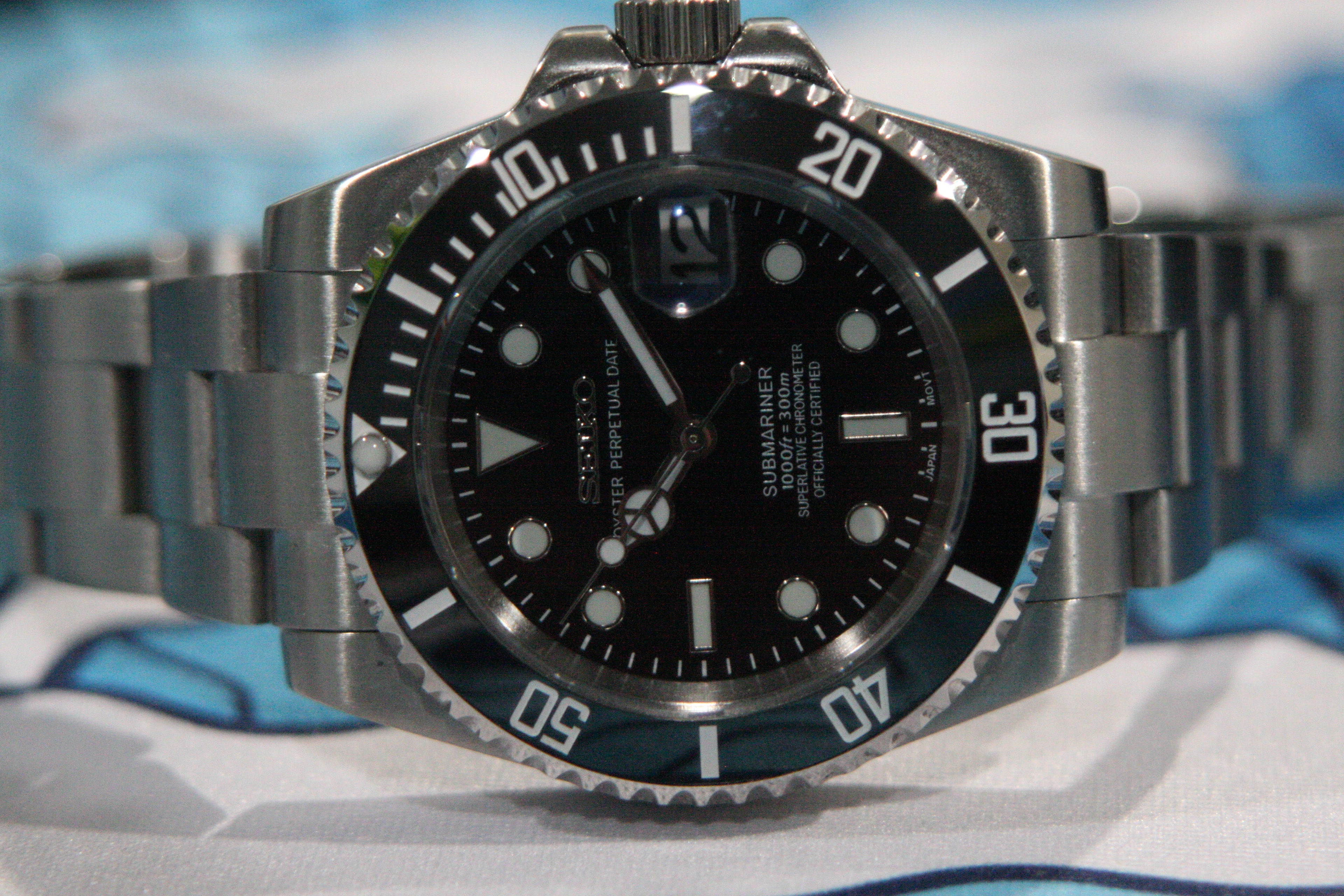 Black Submariner – 40mm Automatic Diver | NH35 | Ceramic Bezel