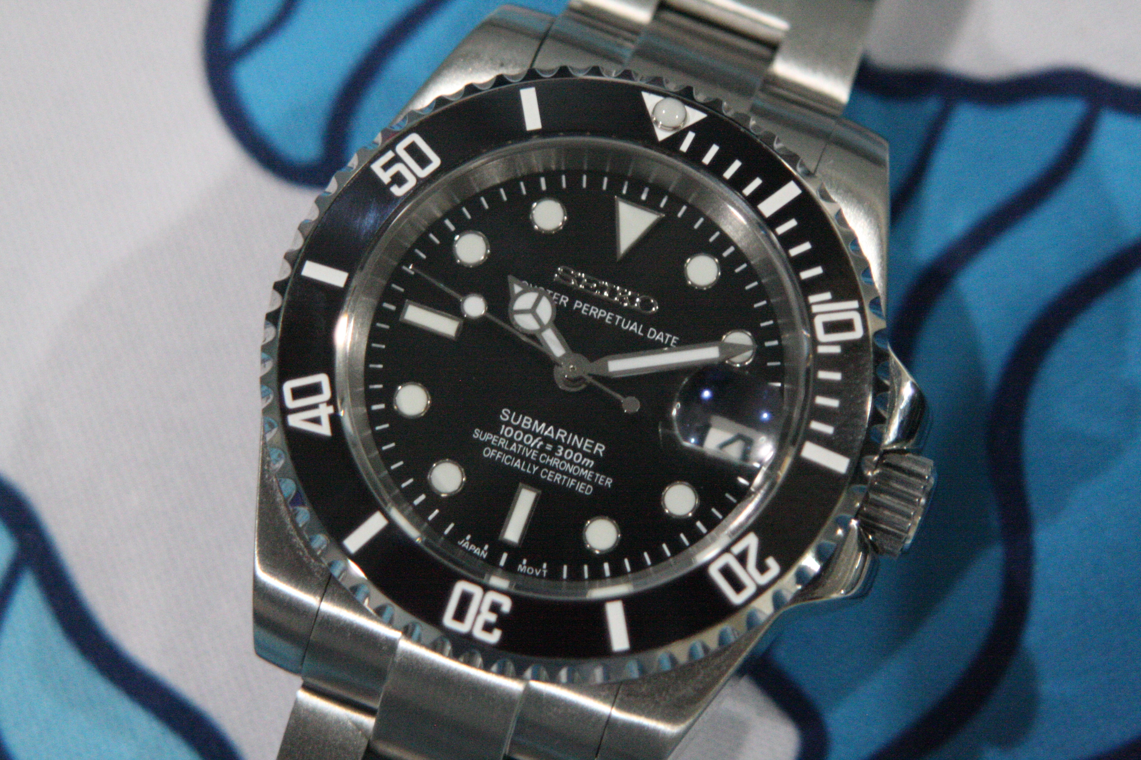 Black Submariner – 40mm Automatic Diver | NH35 | Ceramic Bezel