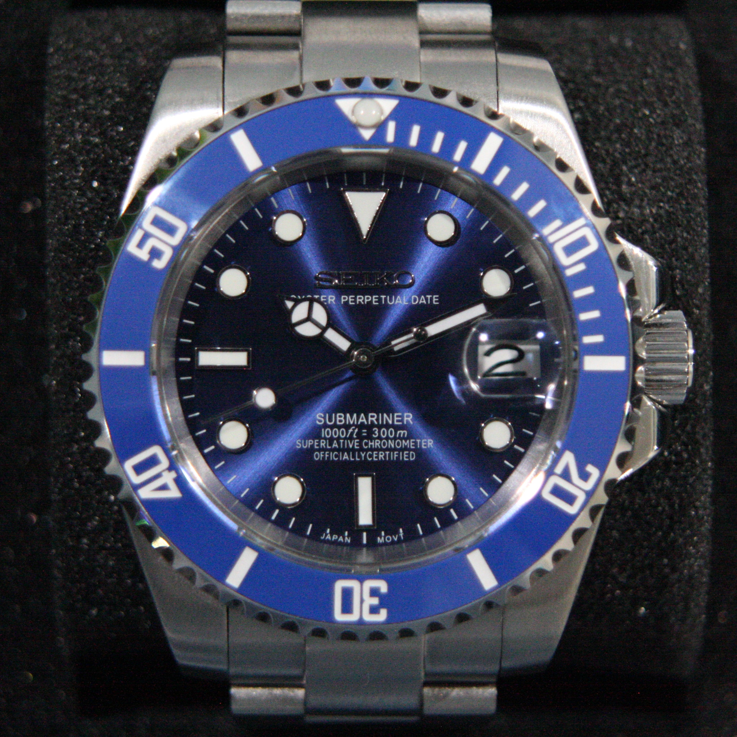 Smurf Submariner – 40mm Automatic Diver | NH35 | Ceramic Bezel