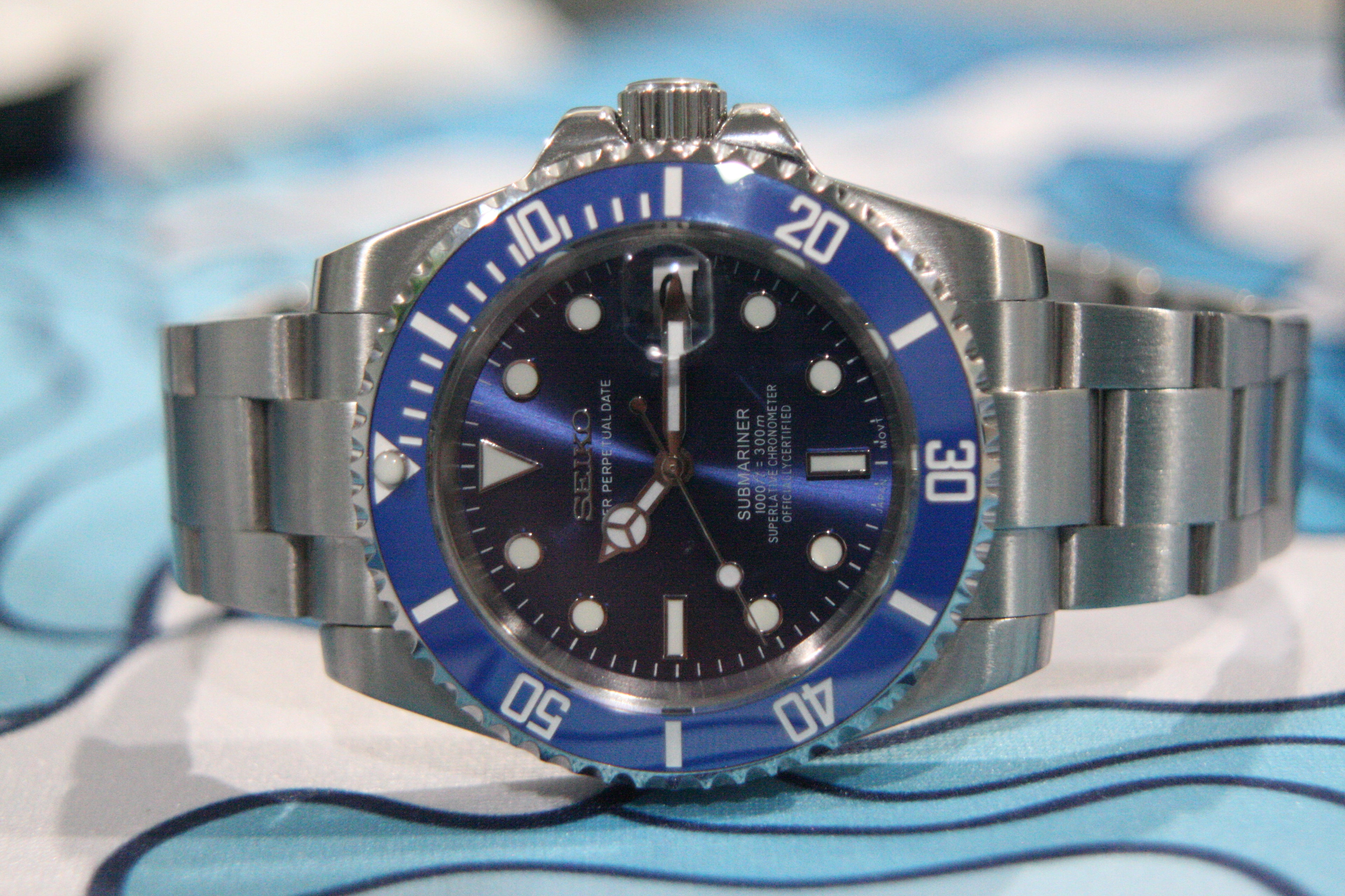 Smurf Submariner – 40mm Automatic Diver | NH35 | Ceramic Bezel