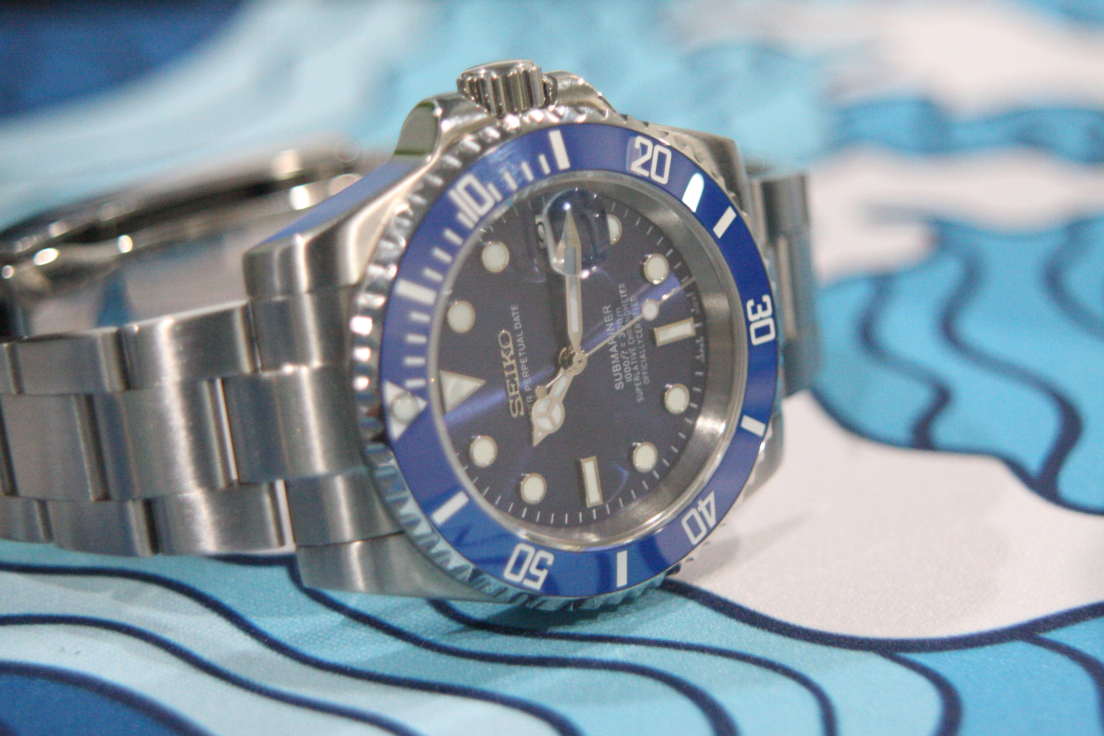 Smurf Submariner – 40mm Automatic Diver | NH35 | Ceramic Bezel